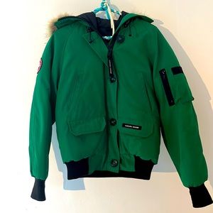 Canada goose bomber jacket. Kelly green, size small